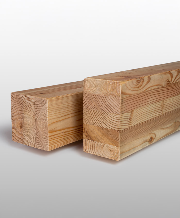 Brettschichtholz aus Lärche Brettschichtholz aus Lärche