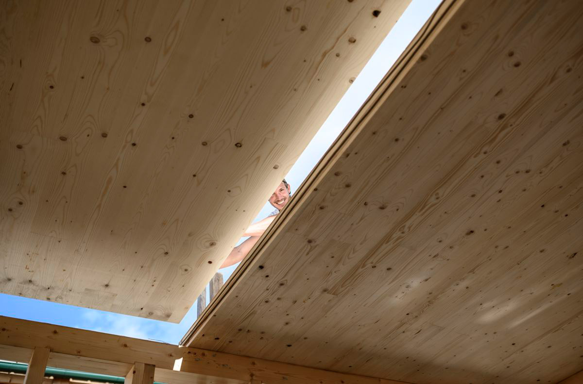 Leimholz für Dachkonstruktion Leimholz für Dachkonstruktion