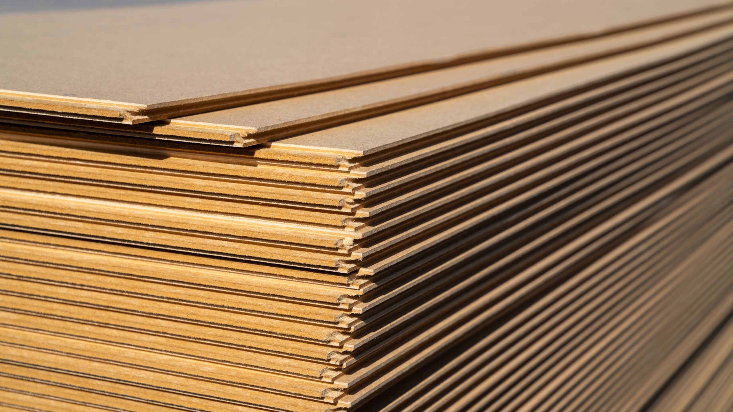 Holzfaserplatten Stapel Holzfaserplatten Stapel