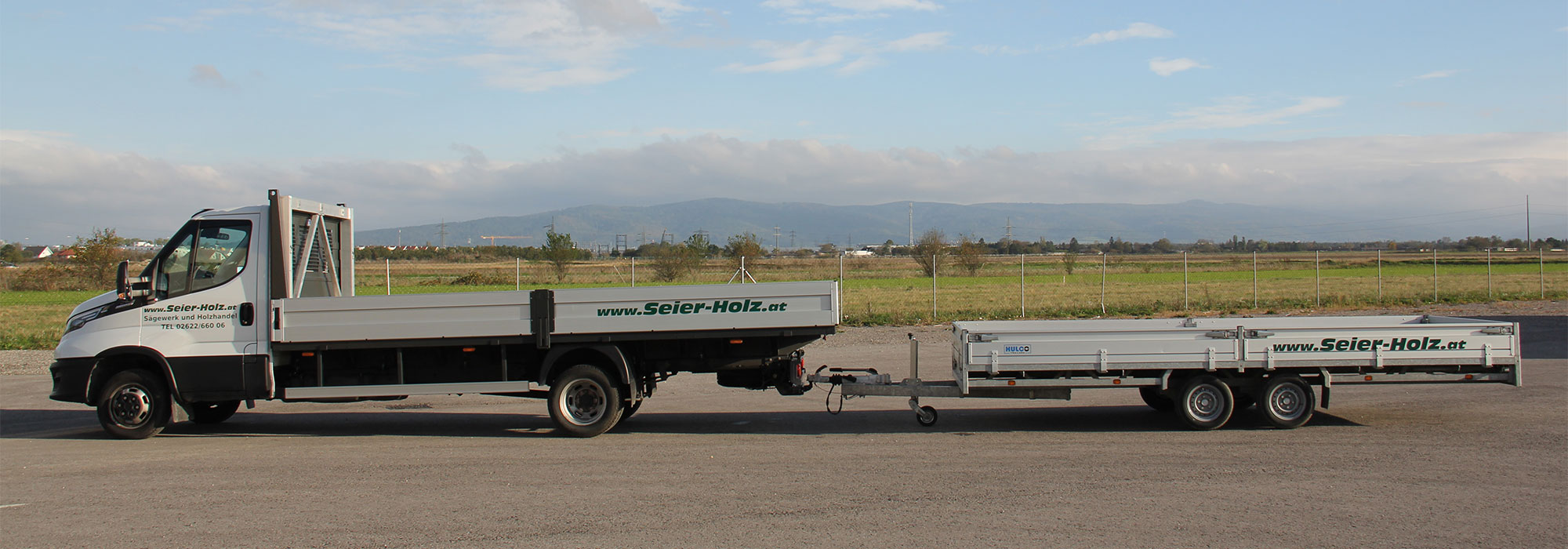 Zustellung mit Anhänger Zustellung mit Anhänger